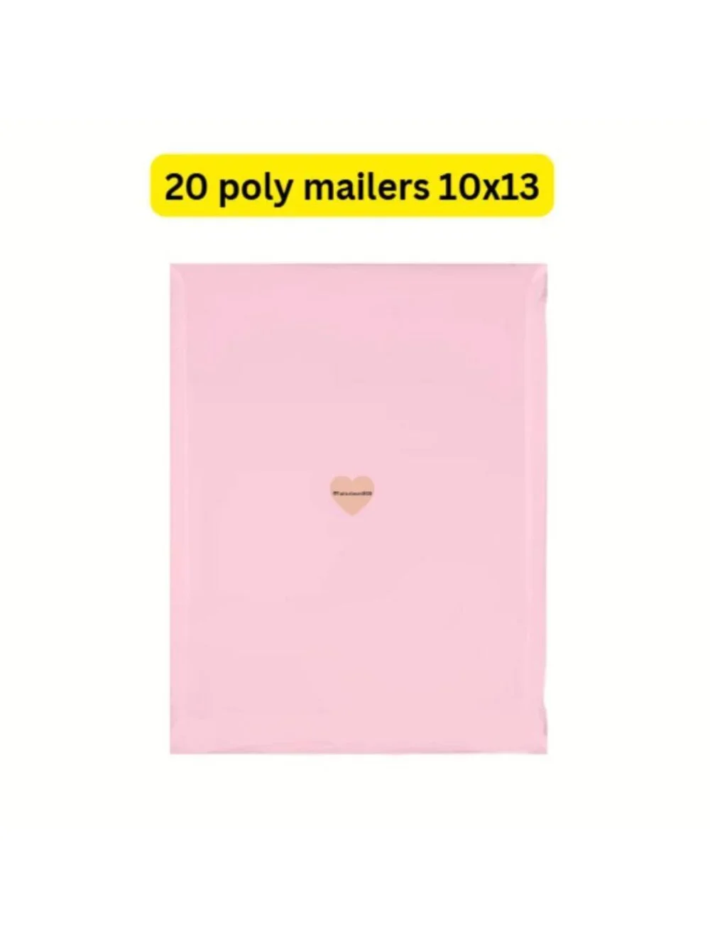 20 Solid Pink Poly Mailers